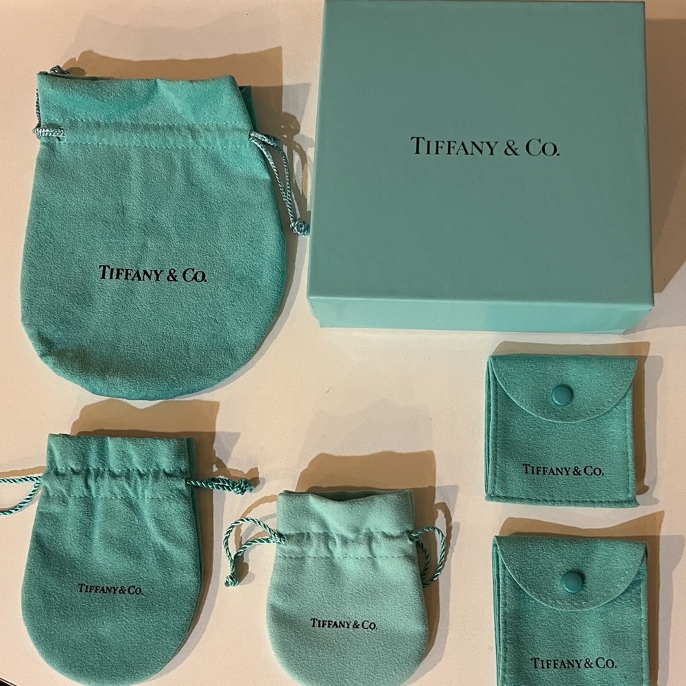 Tiffany box and 5 pouches